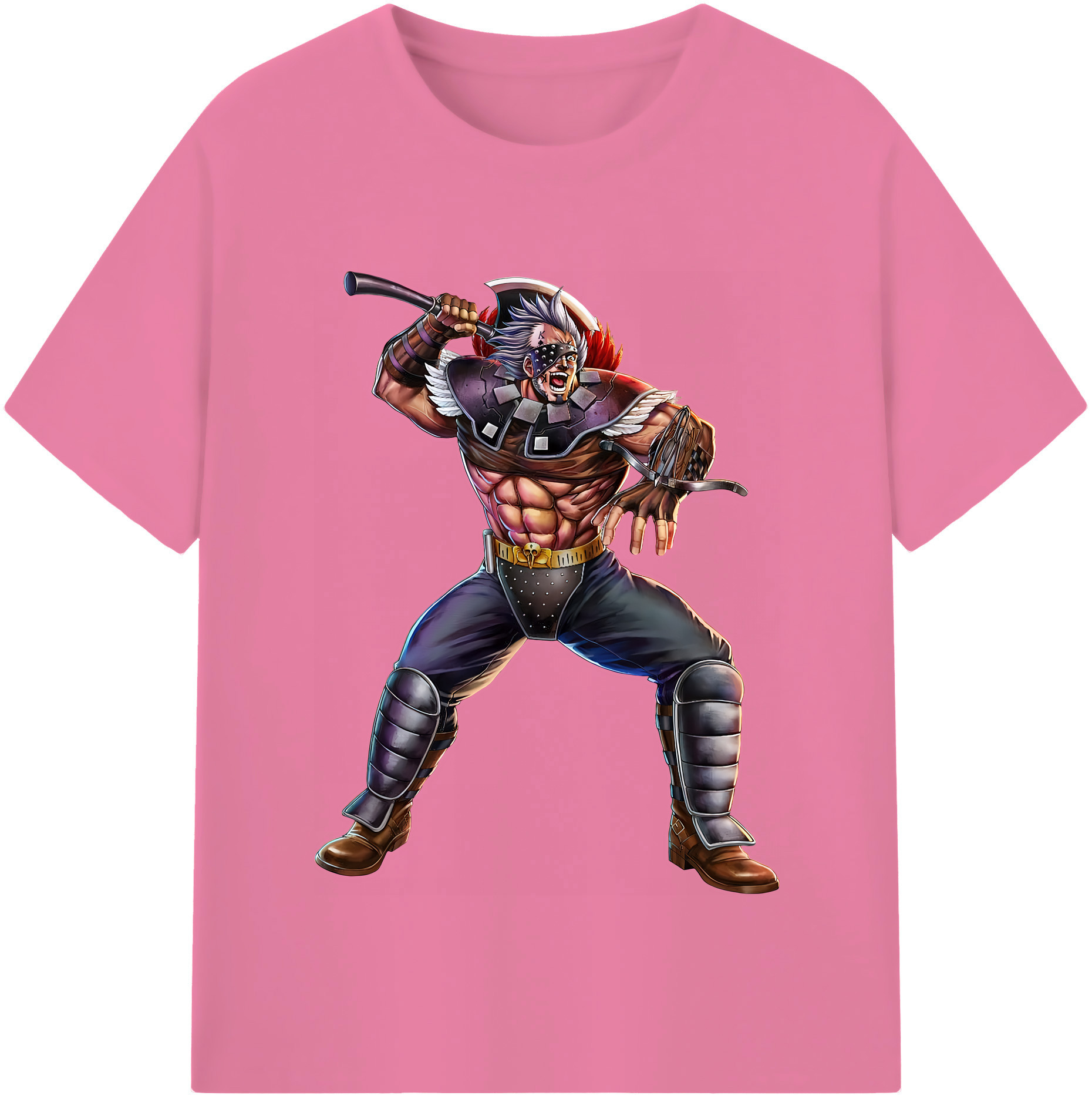 （画像用） 北斗の拳 Fist of the North Star 綿100％半袖Tシャツ（フロントプリント）